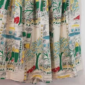 Oasis 💯 cotton halter Hawaiian print dress